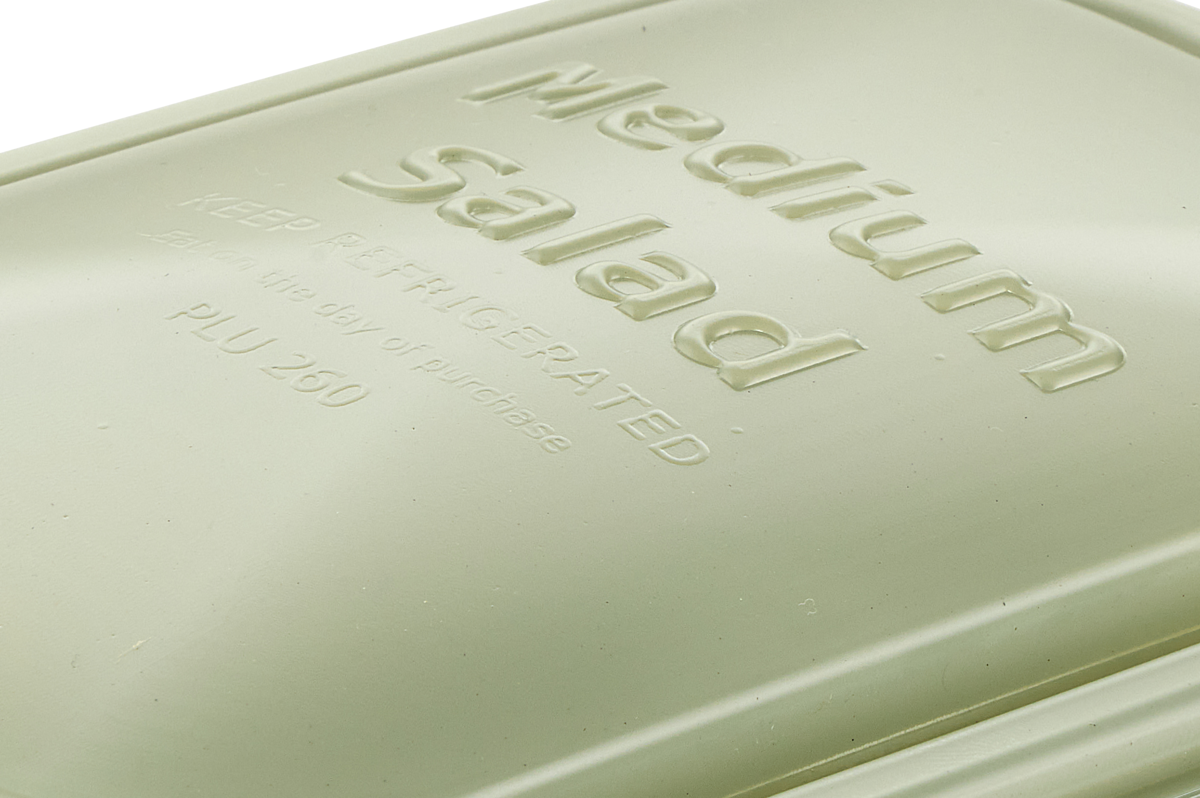 Green Evolve PET embossing and texture tray